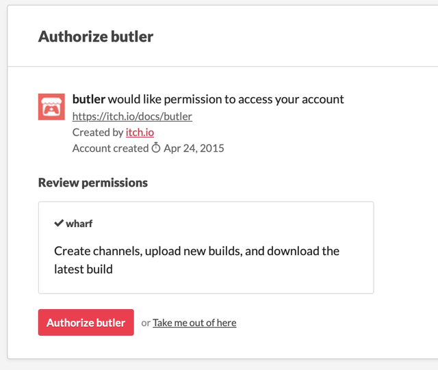 Authorize butler