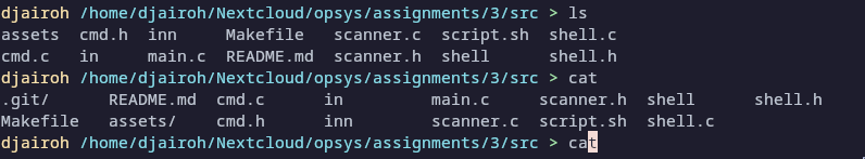 tab completion on filesnames